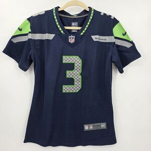 Nike NFL On Field Women's XL Seattle Seahawks V-Neck Shirt Wilson 3